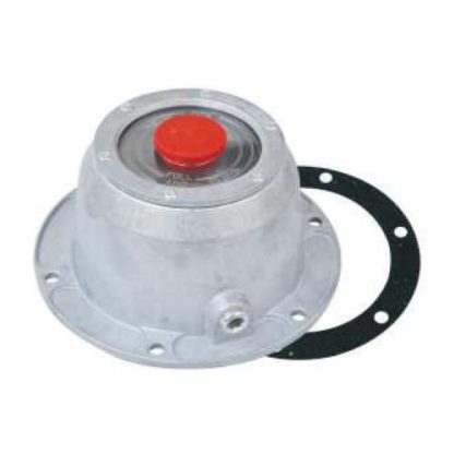 Fortpro Aluminum Steer Axle Hub Cap w/ 6 Holes, Gasket and Side Pipe Plug Replacement for Stemco 343-4195 | F276194