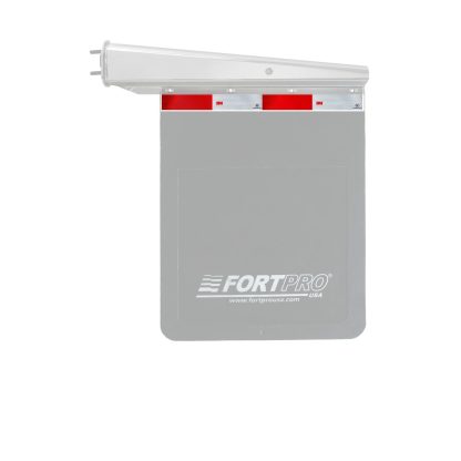 Fortpro 24"x3" Aluminum Plate with 3M Reflective Tape For Straight Mud Flap Hanger Sold By Pair | F247595 - Image 3