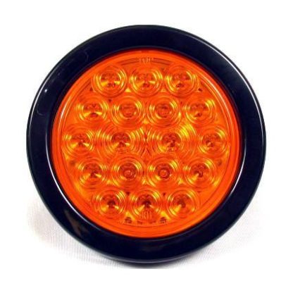 4" Round 18 Led Sealed - Colored - Amber | F235164 - Image 2