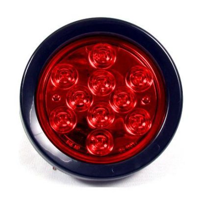 4" Round 10 Led lights - Colored - Red | F235150 - Image 2