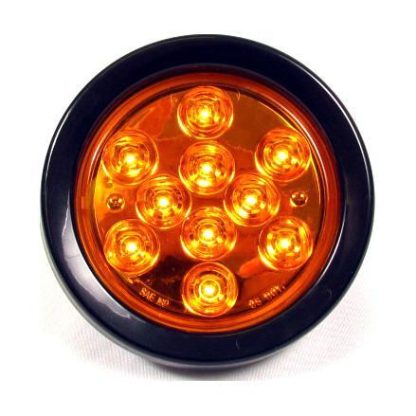 4" Round 10 Led lights - Colored - Amber | F235160 - Image 3