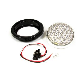 4" Round 24 Led Sealed 12 Volts - Clear - Red | F235109