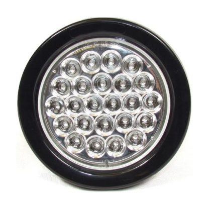 4" Round 24 Led Sealed 12 Volts - Clear - Red | F235109 - Image 2