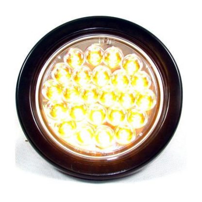 4" Round 24 Led Sealed 12 Volts - Clear - Amber | F235119 - Image 3