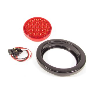 4" Round 24 Led Sealed 12 Volts - Colored - Red | F235153