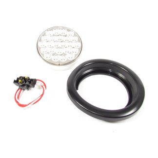 4" Round Clear 24 Led Back Up Sealed Ligth 12V Kit