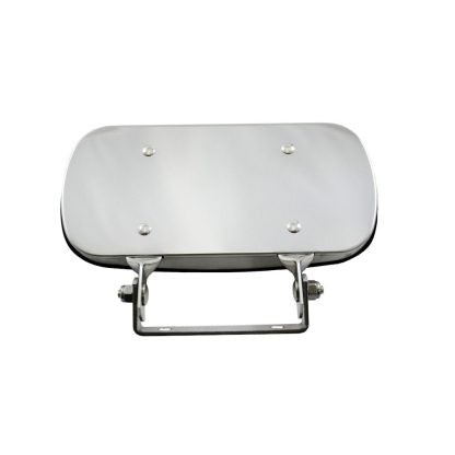 Fortpro 4” x 8” Stainless Steel Over Door Convex Mirror | F245659 - Image 2