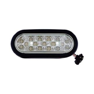 6" Oval Marker Light 17 LED Kit - White - Clear | F235532