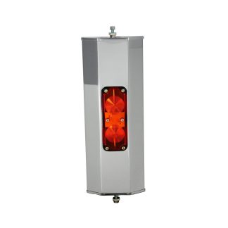 Fortpro 6 1/2" x 16" Stainless Steel West Coast Heated Mirror with Turn Signal | F245674