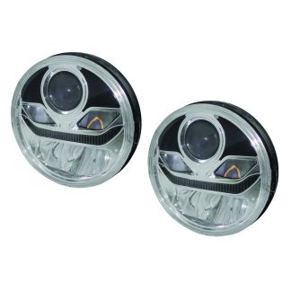 7” Full LED Headlight High / Low Beams With Reflector and projector for low beam