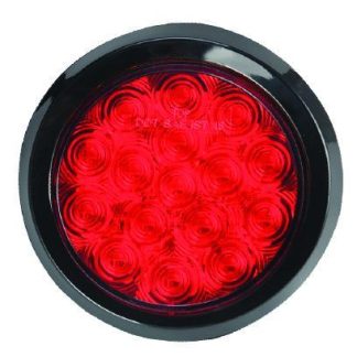 4” Round - 16 LED - Red - With Grommed | F235508