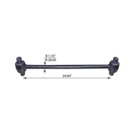 Fortpro Torque Rod with Bushing Compatible with Freightliner Rear FAS Airliner I, II Series Suspension System Replaces 16-16749-001 | F317225