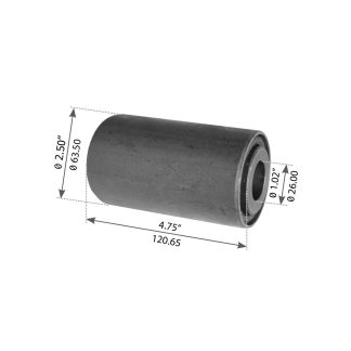 Fortpro Equalizer Bush Compatible with International-Navistar Rear Suspension Corporate 3 1/2" Single & Tandem Axles Trucks Replaces 497501C2 | F306921