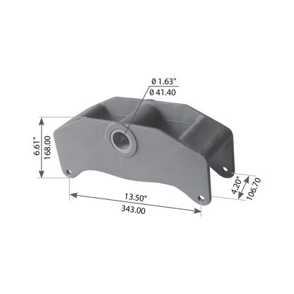 Fortpro Equalizer Compatible with Kenworth 4" Spring Glide Ride Tandem Series Trucks Replaces K034-058, K304-144 | F327319