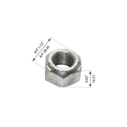 Fortpro Flanged Locking Nut Compatible with Mack Trucks Replaces 191AM7 | F113109
