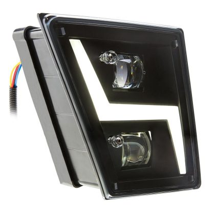 Fortpro Black Fog LED Lights Compatible with Volvo VNL - Passenger Side | F236828 - Image 2