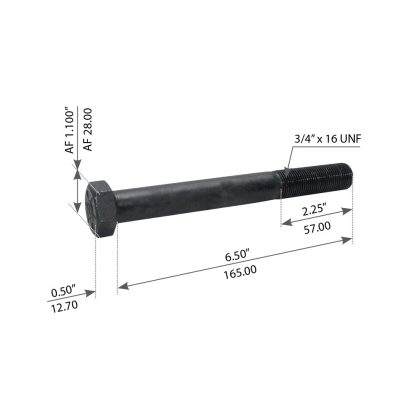 Fortpro Transmission Mount Bolt Compatible with Mack R/RD/CH Series Trucks & Hendrickson Primaax EX, Firemaax EX Series Suspensions Replaces 21867-036, 21867-043 | F113108