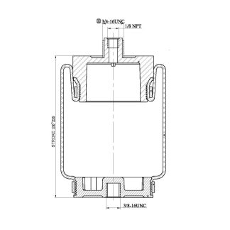 Air Cab Spring - 1S5-157 Sleeve Style Air Bag