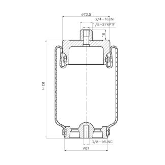 Air Spring Sleeve Style - 7001 Air Bag
