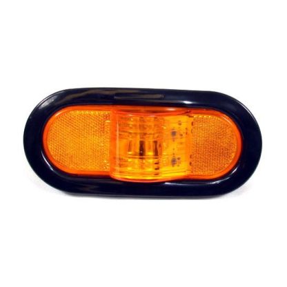 Amber Oval Mid-Turn Led Light - With Grommet And Plug | F235179 - Image 2