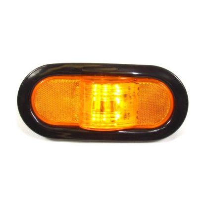 Amber Oval Mid-Turn Led Light - With Grommet And Plug | F235179 - Image 3