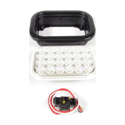 Back Up Clear Rectangular 24 Led Sealed Kit