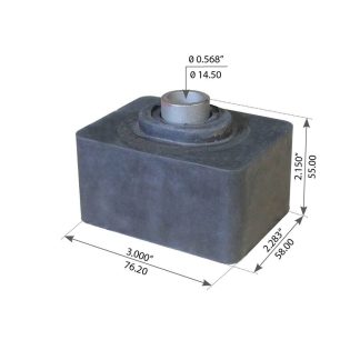 Fortpro Cabin Mount Compatible with International-Navistar Rear 4000 Series Cabin Mount Code 16 CAC16030 & 16196 EXc 4600 UH for 7100 Series Model Trucks Replaces 3512104C2, 475941C2  | F306928