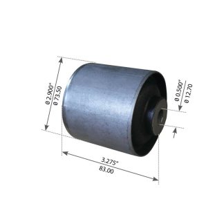 Fortpro Cabin Mount Bush Compatible with International-Navistar 4100, 4200, 4300, 4400, 7300, 7400, 7500, 7600, CXT, MXT, RXT Series Trucks Replaces 3574678C1, 3574680C1 | F306934
