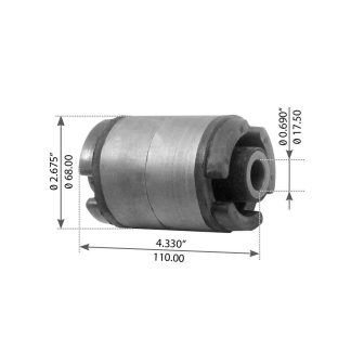 Fortpro Cabin Mount Bush Compatible with Volvo VHD, VN, VNL-USA Series Trucks Replacement for 8074666 | F339420