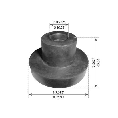 Fortpro Cabin Mount Compatible with Peterbilt, Freightliner, Kenworth T600, W900 Series Trucks Replaces 05-08969, J61982, K066229 | F327368