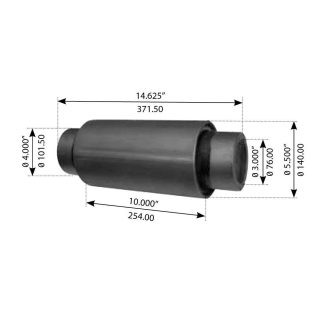 Fortpro Center Bushing Compatible with Hendrickson RT650, RS 500/650 Series Tandem Suspensions Replaces 10366-000L | F184254