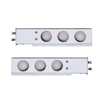 Fortpro Spring Loaded Mud Flap Hanger Light Bar with Round Light Cutouts | F247587