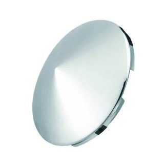 Fortpro Semi Truck Chrome Steel Front Pointed Style Hub Cap - 8.5" ID | 4 notch cut out | F245697