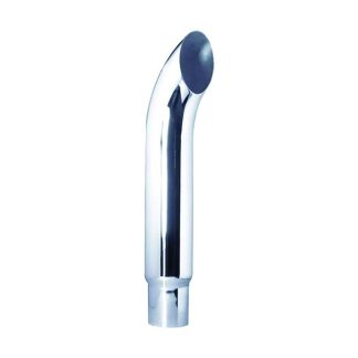 Fortpro 6"x108" Curved Chrome Exhaust Stack Pipe Reduced to 5" OD | F247714