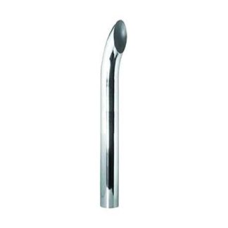 Fortpro 5"x36" Curved Chrome Exhaust Stack Pipe with OD Bottom | F247705