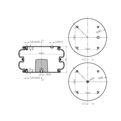 Double Convoluted Air Spring - 7137 Air Bag