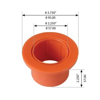 Fortpro Equalizer Bushing Compatible with Freightliner Rear FH34, FH34A, FH36, FH38A, FH40, FH44A Series Trucks Replaces 161-3568-000 | F317218