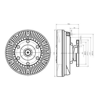 Fan Clutch For Mack E6 - Length 3.48” - Image 2