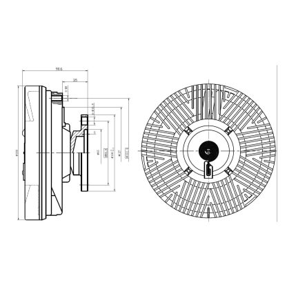 Fan Clutch For Mack E6 - Length 3.48” - Image 3