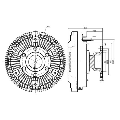 Fan Clutch For Mack E7 - Length 4.19” - Image 2