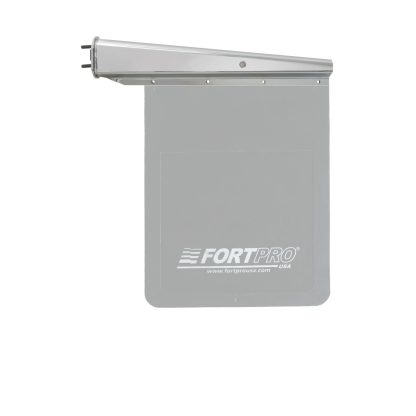 Fortpro 30" Chrome Spring Loaded Mud Flap Hanger Pair - 2.5" Bolt Spacing For Semi Trucks | F245691 - Image 2