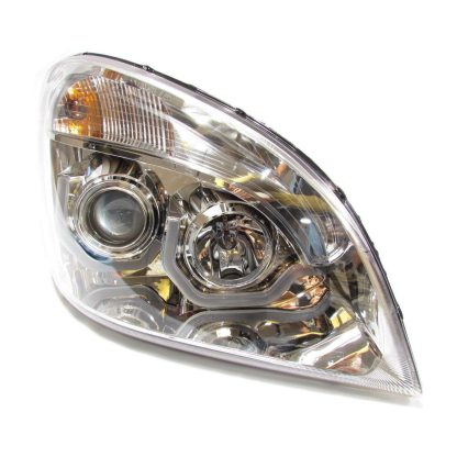 Fortpro Chrome Housing Headlight For Freightliner Cascadia  - Passenger Side | F236810