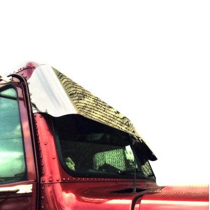 Freightliner Classic Visor Bowtie 13” To 8.5” SS Plain - Image 2