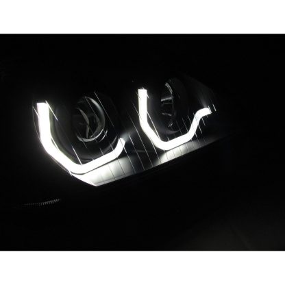 Fortpro Black Housing Projector Headlight with LED Light Bar For Freightliner Columbia - Driver Side | F236803 - Image 2