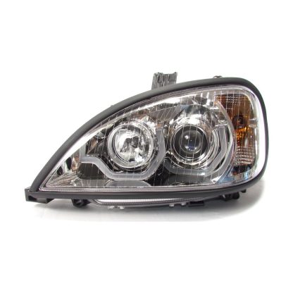 Fortpro Projector Headlight For Freightliner Columbia Chrome Housing with LED Light Bar - Both Sides - Image 7