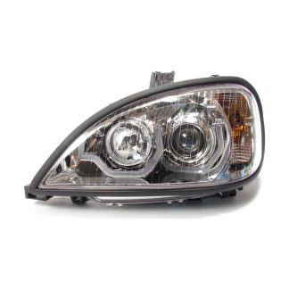 Fortpro Chrome Housing Projector Headlights with LED Light Bar For Freightliner Columbia - Driver Side | F236801