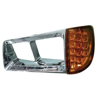 Fortpro Led Turn Signal Assembly & Bezel For Freightliner FLD Headlights Replaces A06-20738-000 - Driver Side | F235274