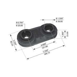Fortpro Upper Engine Mount Compatible with Freightliner Columbia & Century Class Series Trucks | Front | Replaces BCD-267033, BCD-276511, BCD-276512, BCD-276513 | F317247