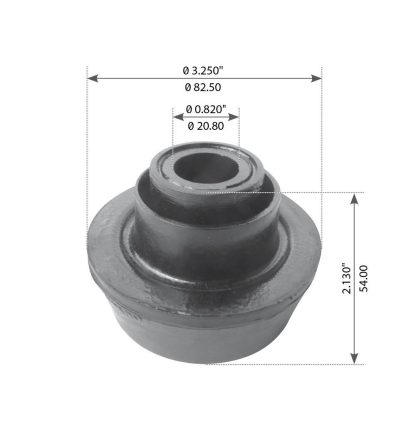 Fortpro Front Motor Mount Compatible with Kenworth T600 & W900 Series Trucks Replaces K066-405, K066-423 | F327374