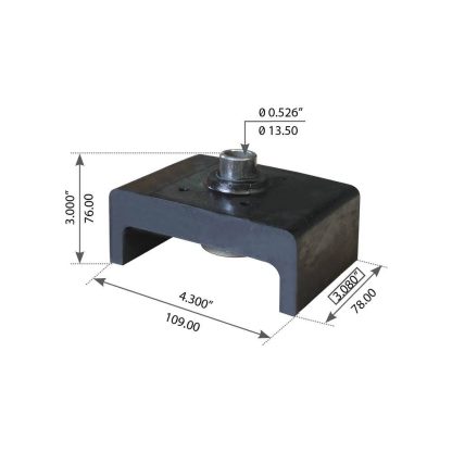 Fortpro Cabin Mount Compatible with International-Navistar 16030 & 16196 (Prior to 1994) 1400, 1600, 1652, 1700 T0 1900, 2100, 4500 TO 4900, 7100 Series Trucks Replaces 590981C1, 505969C1 | F306929